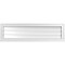 Ekena Millwork Vertical Surface Mount PVC Gable Vent: Functional, w/ 2"W x 2"P Brickmould Sill Frame, 42"W x 12"H GVPVE42X1203SF - alternate 1